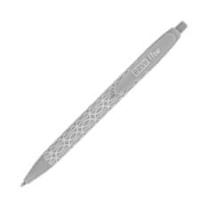 EASY FANCY Kroglično pero, črno polželezno polnilo, 0,7 mm, 24 kosov v pakiranju, sivo-belo-črno