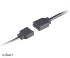 Akasa - RGB LED kabelski razdelilnik z možnostjo naslavljanja 50 cm