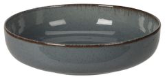 Globok krožnik 20 cm porcelan MO temen, rob HN