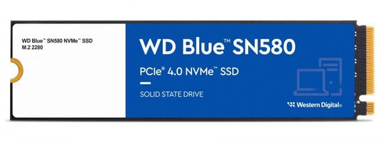 Western Digital SN580 SSD disk, 1 TB, M.2 2280, NVMe, moder (WDS100T3B0E)