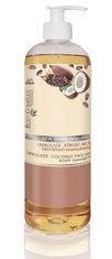 Lady stella Spa Spirit wellness masažno olje za obraz in telo - čokolada in kokos 1000 ml - s pumpico