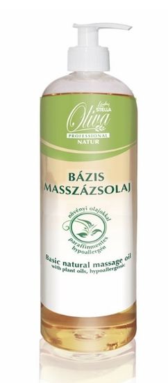 Lady stella Basic natur masažno olje 1000 ml - s pumpico