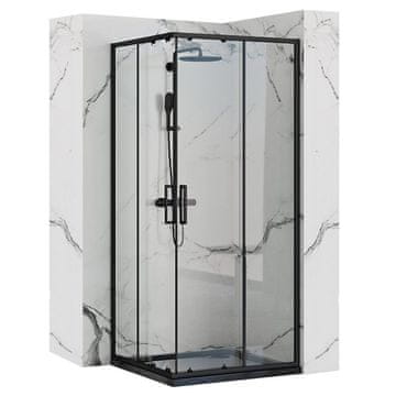 REA Tuš kabina Punto Black 90x90