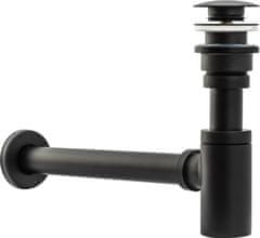 REA Sifon za umivalnik Klik-Klak Universal Black Aged