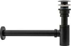 REA Sifon za umivalnik Klik-Klak Universal Black Aged