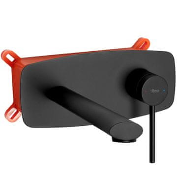 shumee VGRADNA PIPA ZA UMIVALNIK OVALNA, ČRNE OBLIKE + ŠKATLA SKU REA-B8860