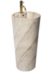 REA Keramični samostoječi umivalnik Blanka Natural Matt Marble
