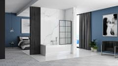 REA Lagos-1 Movable 80 Black Bathtub zaslon