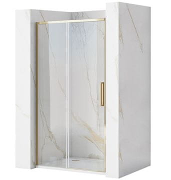 REA Drsna tuš vrata Rapid Slide 110 Gold