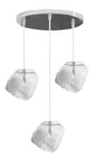 Toolight Svetilka ICE APP320 Ledena gruda Moderno oblikovanje Loft Triple