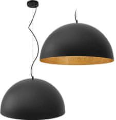 Toolight Kovinska skleda viseča stropna svetilka 50cm APP379-1CP Black