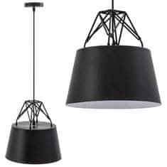 Toolight Kovinska viseča stropna svetilka APP422-1CP Black