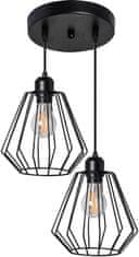 Toolight Stropna viseča svetilka Double Loft Metal 392196