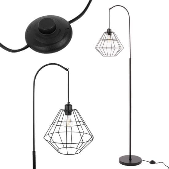 Toolight Talna stoječa svetilka APP538-1F Black