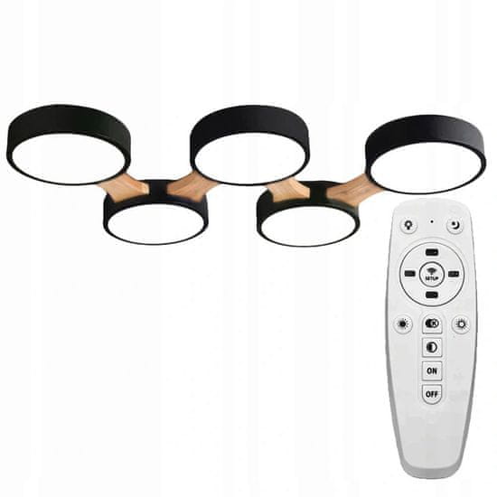 Toolight Svetilka SUFFIT LAMP APP526-5C Črna