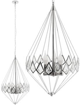 Toolight DIAMANTNA KRISTALNA VISEČA SVETILKA APP767-3CP