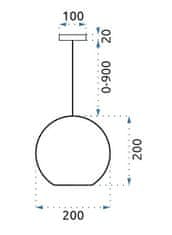 Toolight Stropna svetilka Sphere LE03-1
