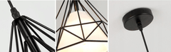 Toolight Enojna viseča stropna svetilka Bello APP010-1CP