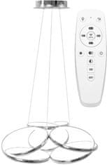 Toolight Moderna stropna svetilka LED + PILOT APP795-CP Flat Chrome