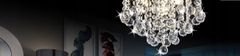 Toolight Kristalna stropna svetilka Plafond lestenec Glamour APP403-C