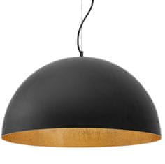 Toolight Kovinska skleda viseča stropna svetilka 50cm APP379-1CP Black