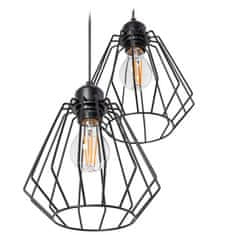 Toolight Stropna viseča svetilka Double Loft Metal 392196