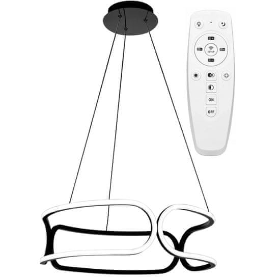Toolight Svetilka SUFFIT LIGHT s pilotom LED PLAFON APP790-CP TRIO črna