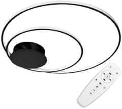 Toolight SUFFICENT LIGHT s pilotno LED diodo PLAFON APP802-C črna