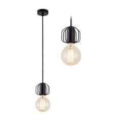 Toolight Viseča enojna stropna svetilka za mansardo APP591-1CP Black