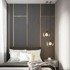 Toolight Stropna viseča steklena krogla 20cm APP629-1CP
