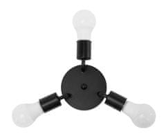 Toolight Stropna svetilka - Triple Plafond - Kovina APP701-3C Black