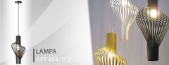 Toolight GEOMETRIJSKA STROPNA SVETILKA APP484-1CP ČRNA