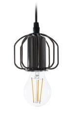 Toolight Stropna viseča svetilka v loft slogu APP595-1CP Črna