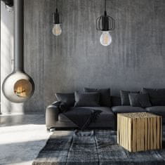 Toolight Stropna viseča svetilka v loft slogu APP595-1CP Črna