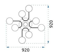 Toolight Svetilka SUFFIT LAMP APP532-8C Siva