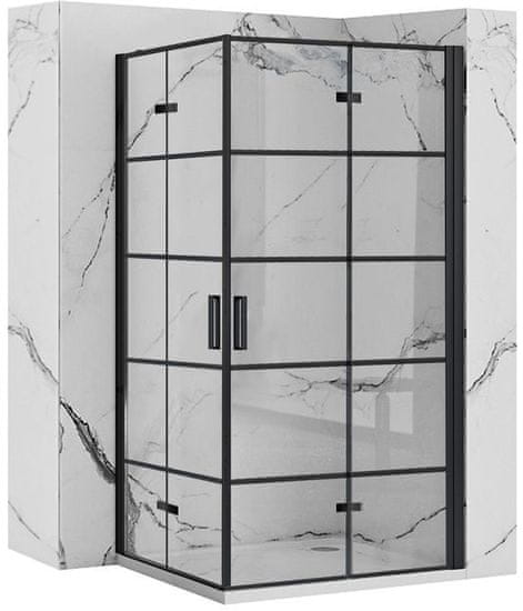 REA Tuš kabina Molier Black Double 90x100