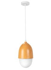 Toolight Obesna stropna svetilka Peanut Metal Wood Boho APP952-1CP
