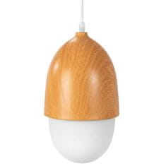 Toolight Obesna stropna svetilka Peanut Metal Wood Boho APP952-1CP