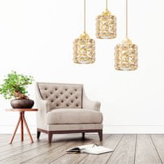 Toolight Kristalna stropna svetilka APP726-3CRP Zlata