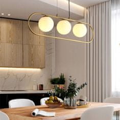 Toolight GLAMOUR VESELI SUSPENSION LAMP APP915-3CP Zlata