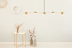 Toolight LED viseča stropna svetilka APP929-5CP Gold