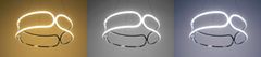 Toolight Svetilka SUFFIT LIGHT s pilotom LED PLAFON APP790-CP TRIO črna