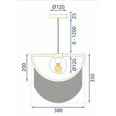 Toolight Obesek stropna svetilka APP968 Gold