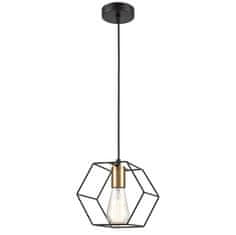 Toolight Lampa Wisząca APP1131-1CP Czarno złota