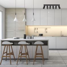 Toolight Stropna svetilka APP1242-6C Black