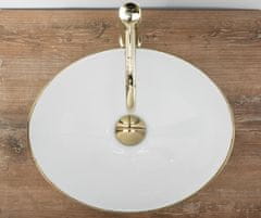 REA Umivalnik Sofia White Gold Brush