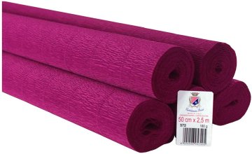 Rayher.	 Cvetličarski krep papir, 180g, ciklama, 50x250cm, 1 kos