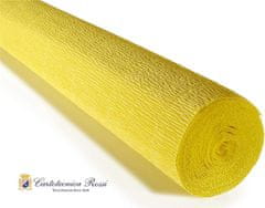 Rayher.	 Cvetličarski krep papir, 180g, rumen, 50x250cm, 1 kos