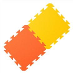 Yate Preproga iz pene, rumena - oranžna 29x29x1,2 cm