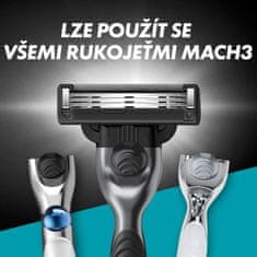 Gillette Mach3 Charcoal nadomestne brivske glave za moške, 8 kosov